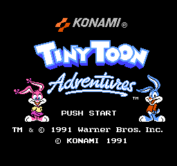 Tiny Toon Adventures (USA) Title Screen